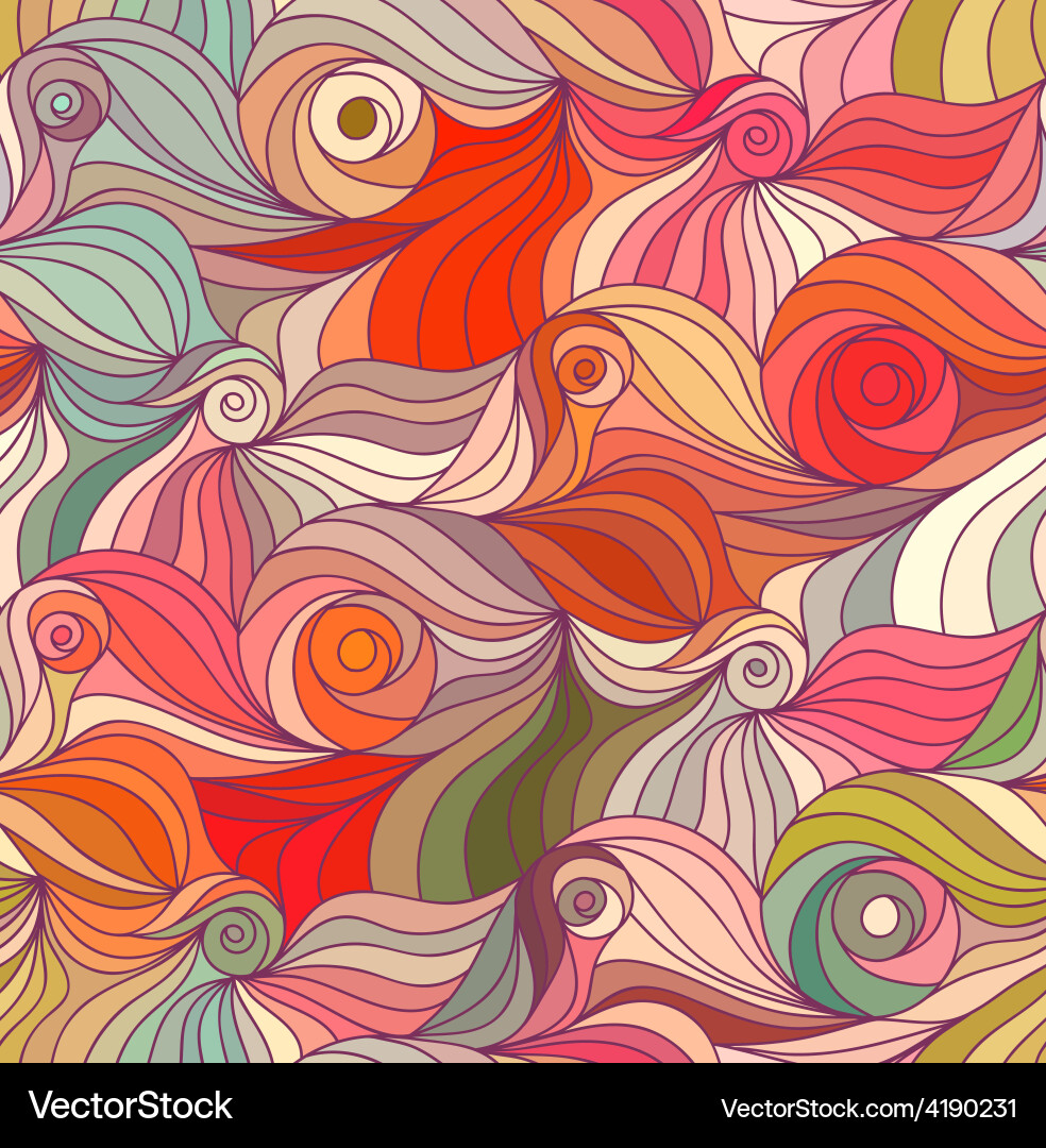 Abstract Line Pattern Vector Image