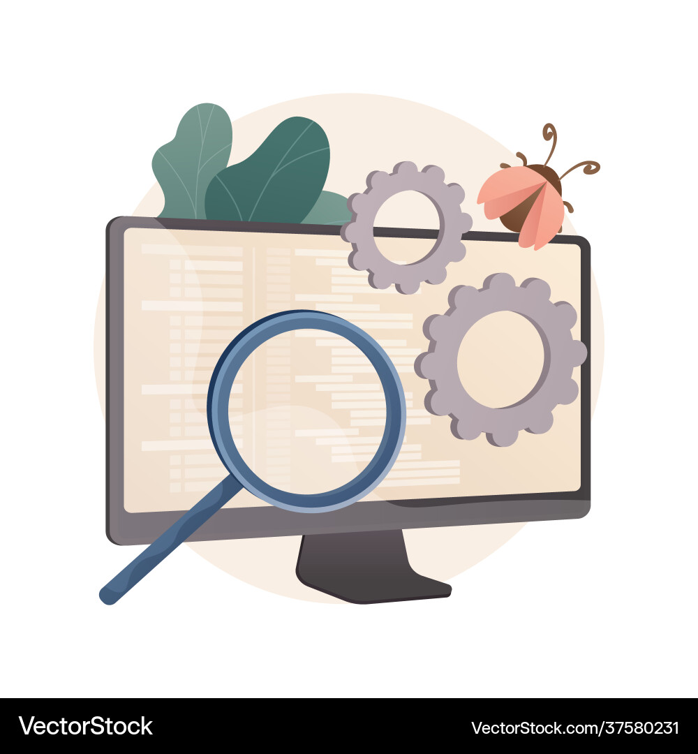 Automation testing abstract concept Automation testing abstract concept vector image