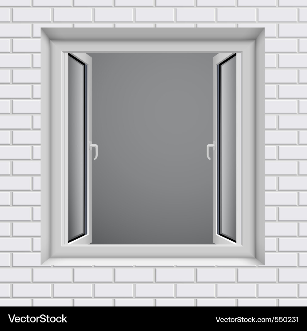 Bright Open Window Vector Image