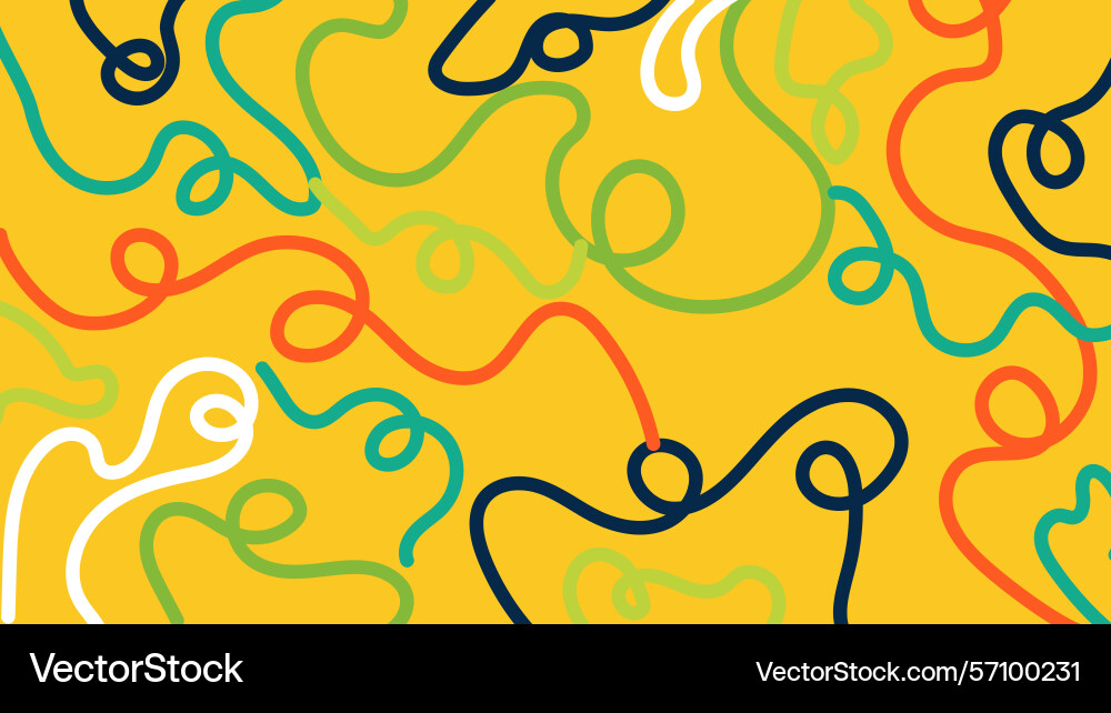 Dark abstract squiggle background Vector Image