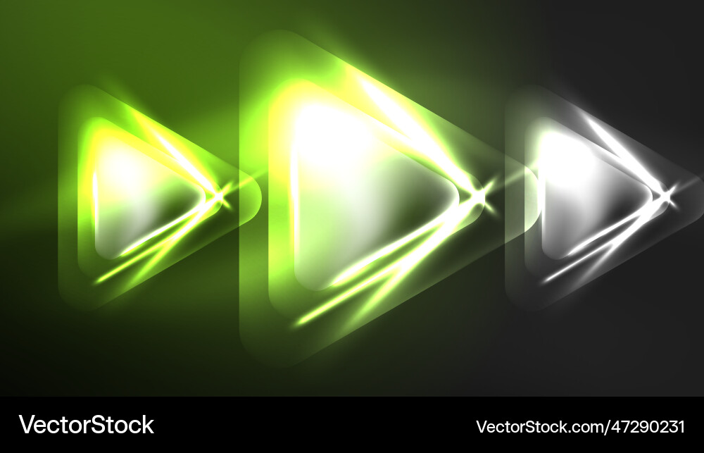 Digital neon abstract background triangles Vector Image