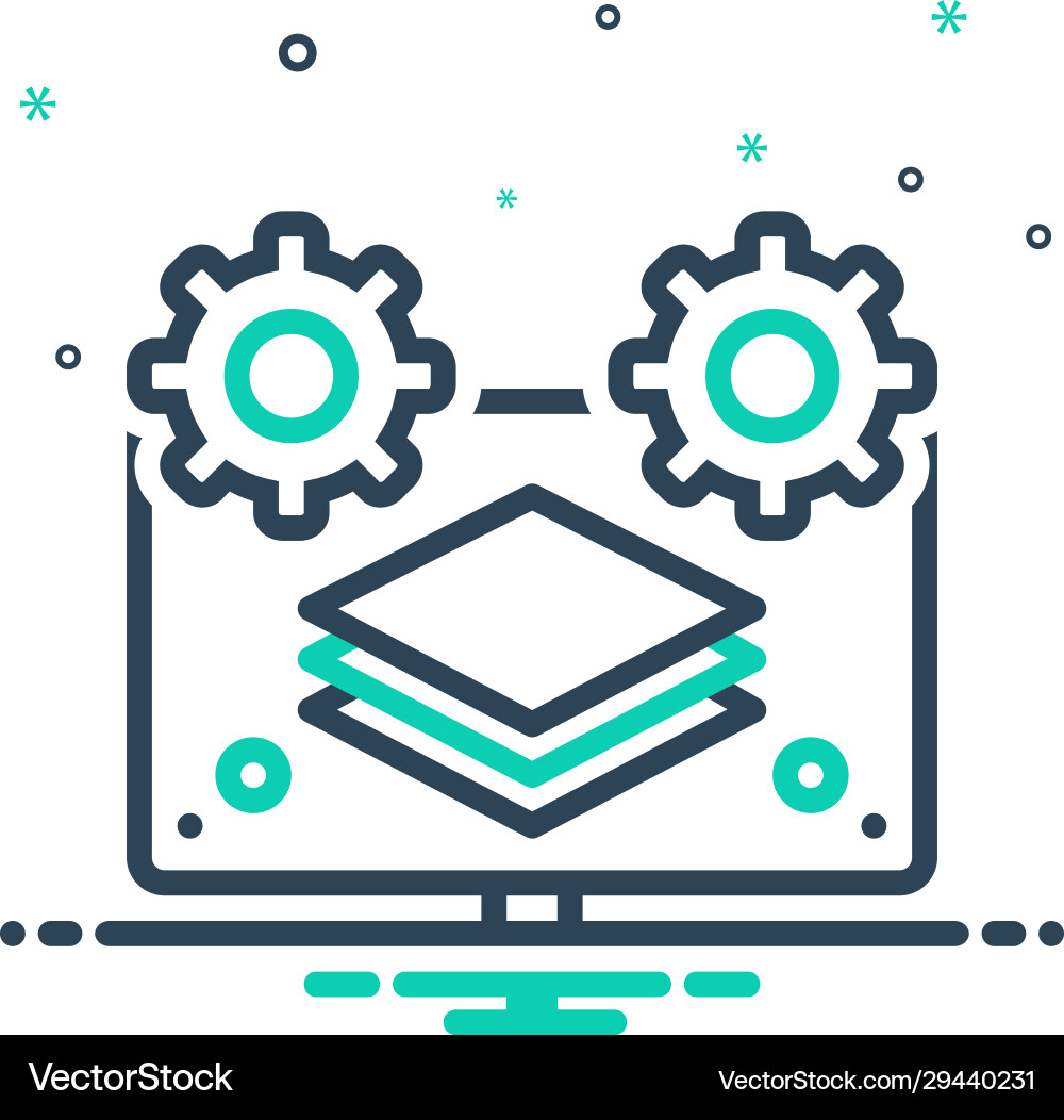 Fullstack Development vector image