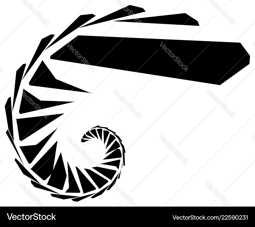 Geometric shape - angular edgy element on white Geometric shape - angular edgy element on white vector image