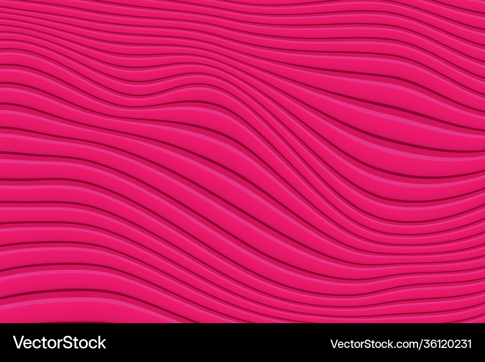 Red background with wavy pattern vector image
