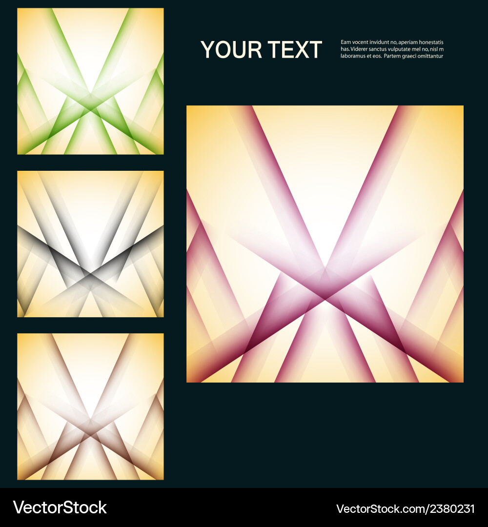 Set color line elements Vector Image