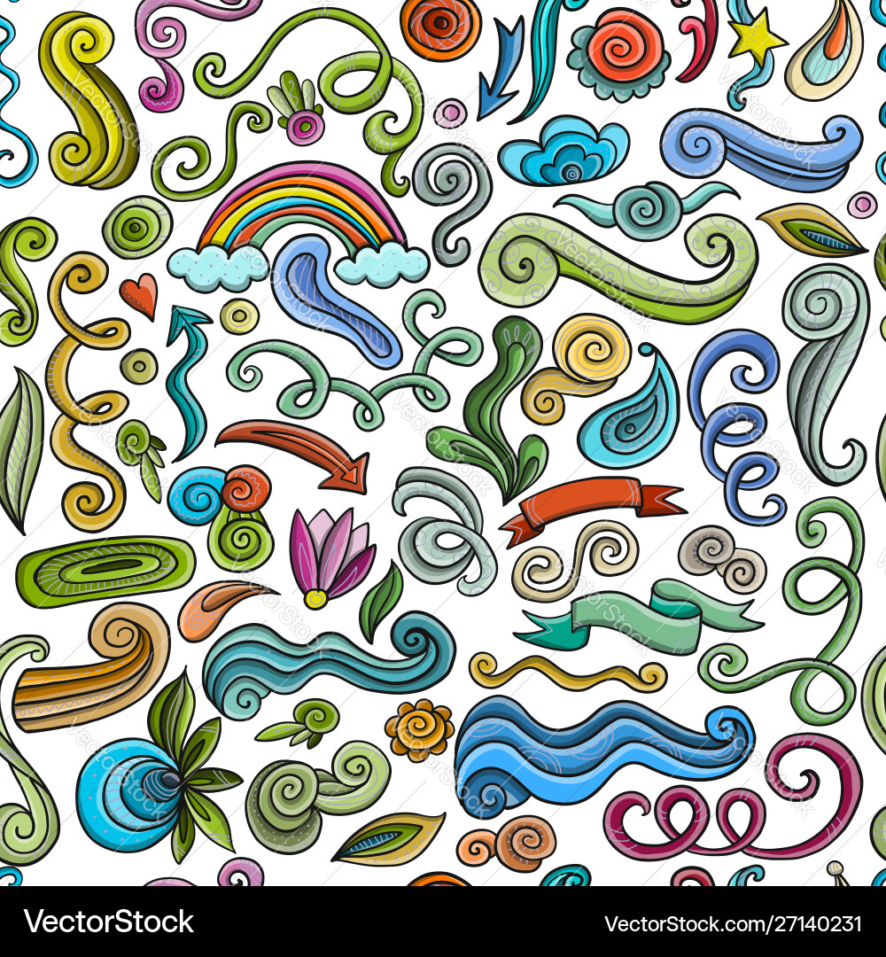 Swirl background seamless pattern for your design Swirl background seamless pattern for your design vector image
