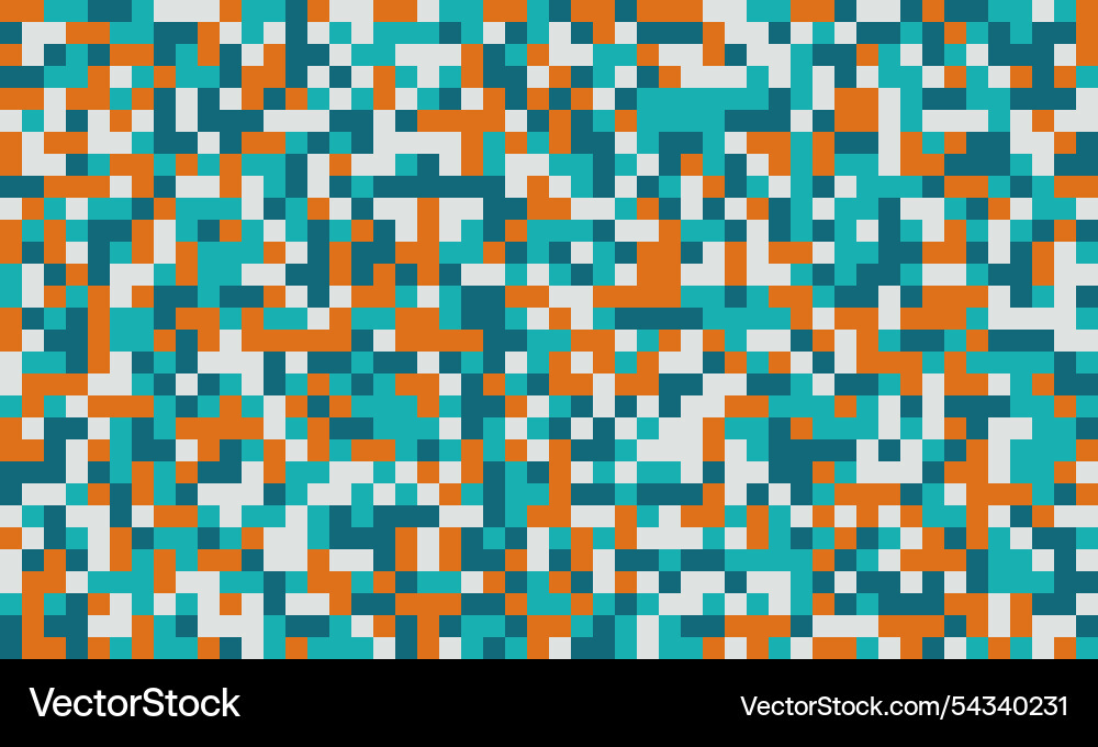 Trendy mosaic-style pattern with structured vector image