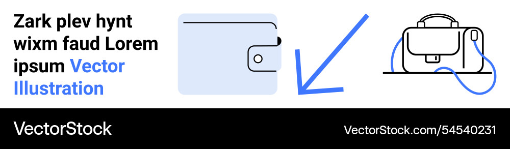 Wallet with secure button close and stylish Vector Image