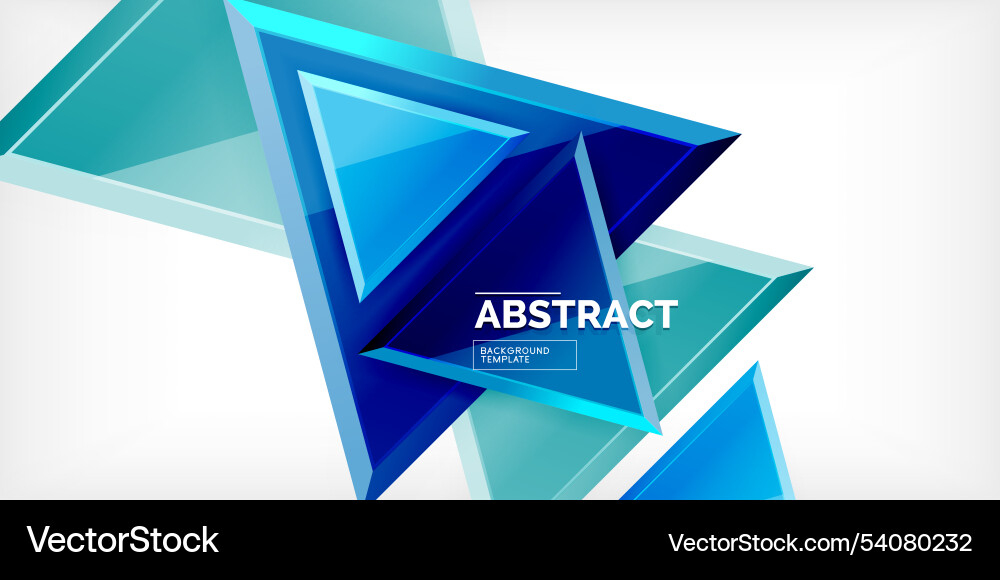 Abstract background - colorful triangles with 3d Abstract background - colorful triangles with 3d vector image