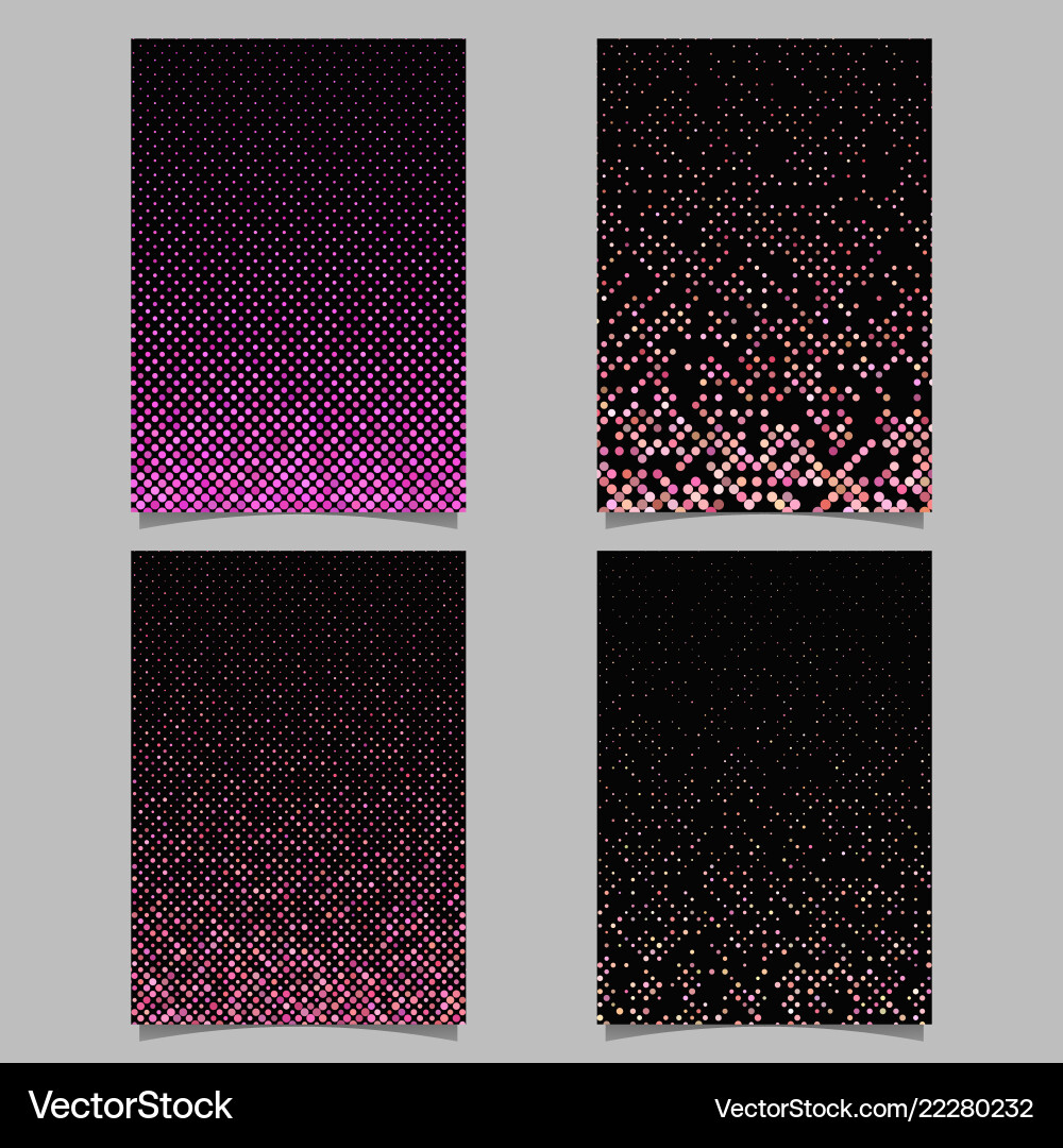 Abstract dot pattern background brochure template Vector Image