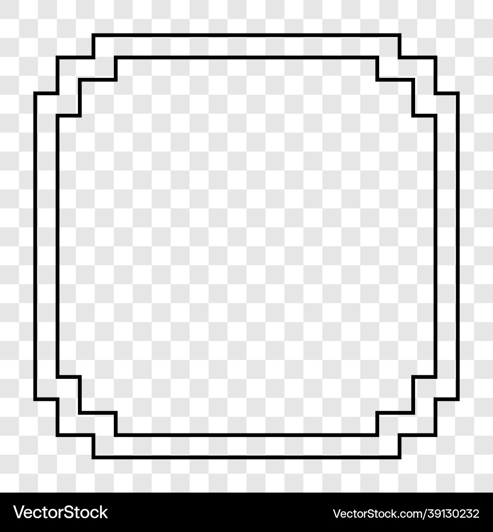 Abstract frame on transparent background Abstract frame on transparent background Vector Image