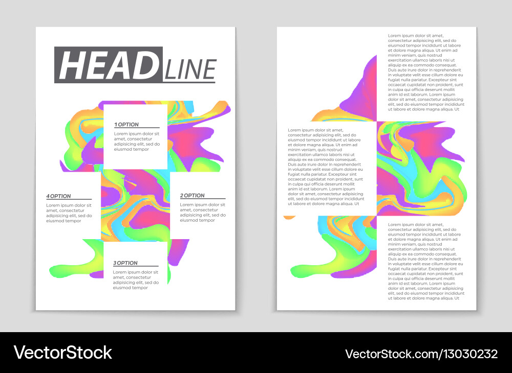 Abstract layout background set for art Vector Image