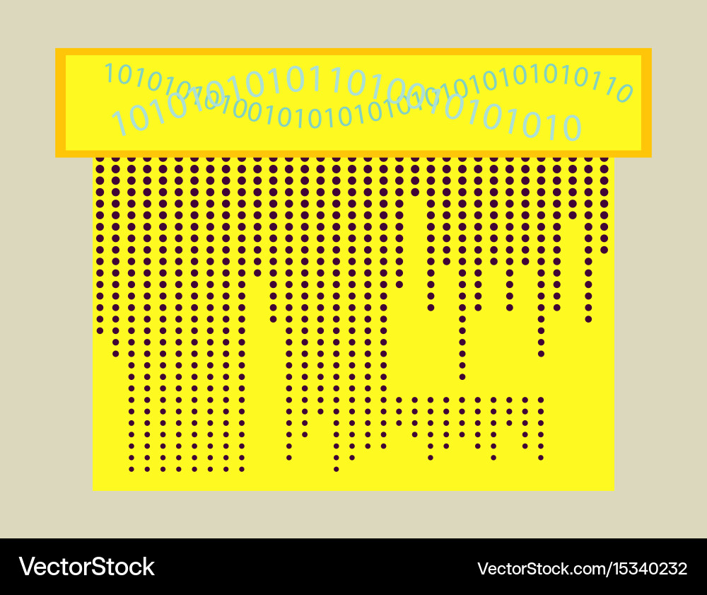 Abstract technology background binary computer Vector Image