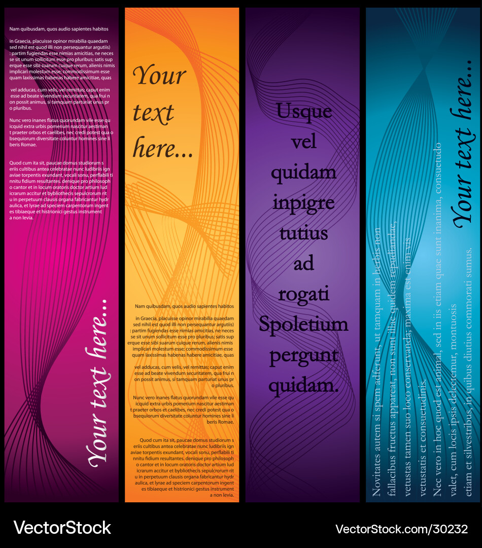 Bunte abstrakte Banner Vektorbild