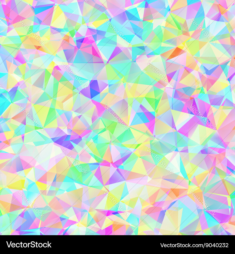 Colorful pattern with chaotic triangles vector image