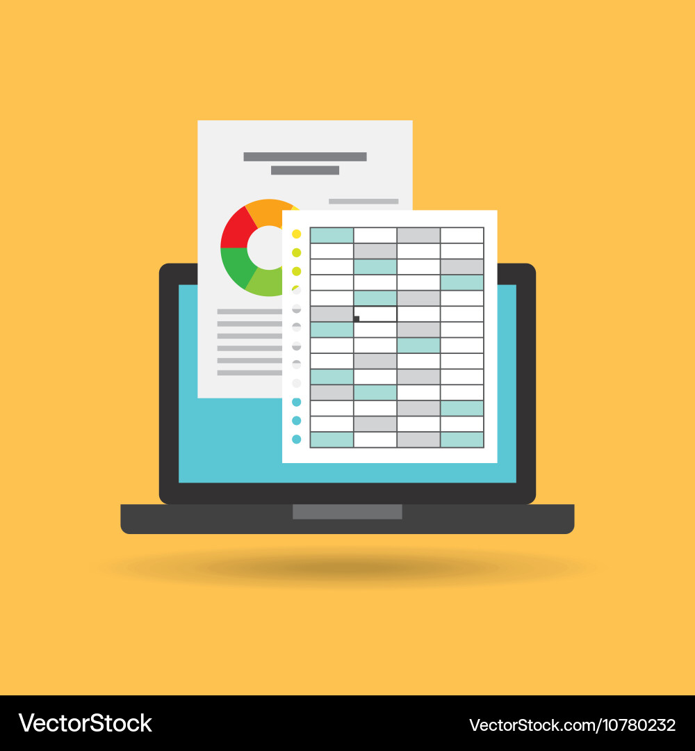 Document format with electronic device vector image