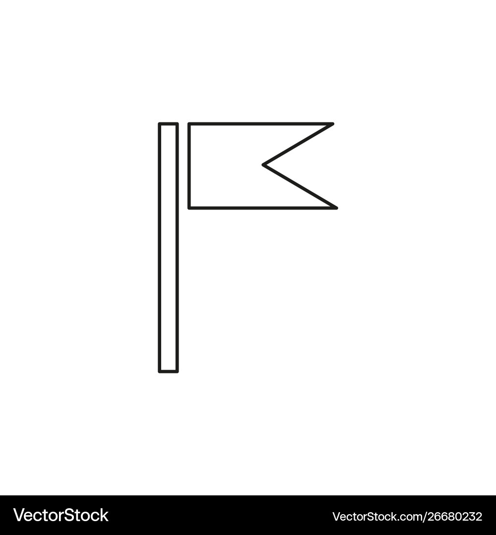 Flag pointer Vector Image