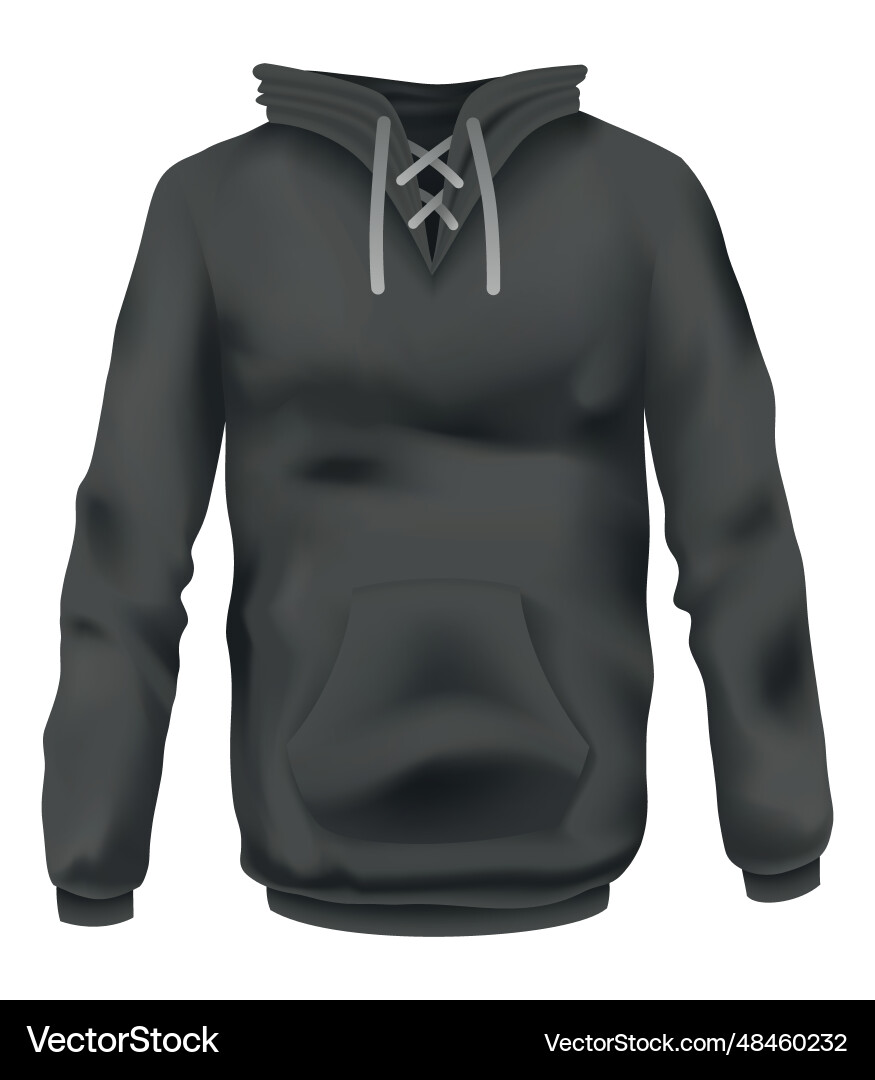Hoodie mockup template for clothing branding Vector Image Hoodie mockup template for clothing branding Vector Image