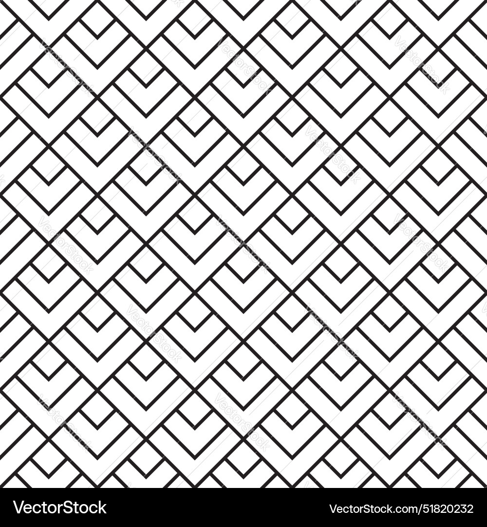 Linear seamless geometric pattern background vector image