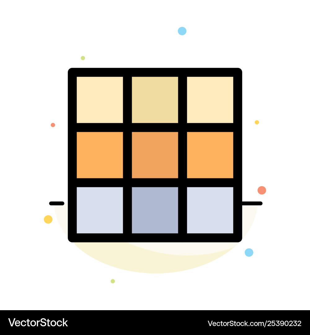 Menu ui basic abstract flat color icon template Menu ui basic abstract flat color icon template Vector Image