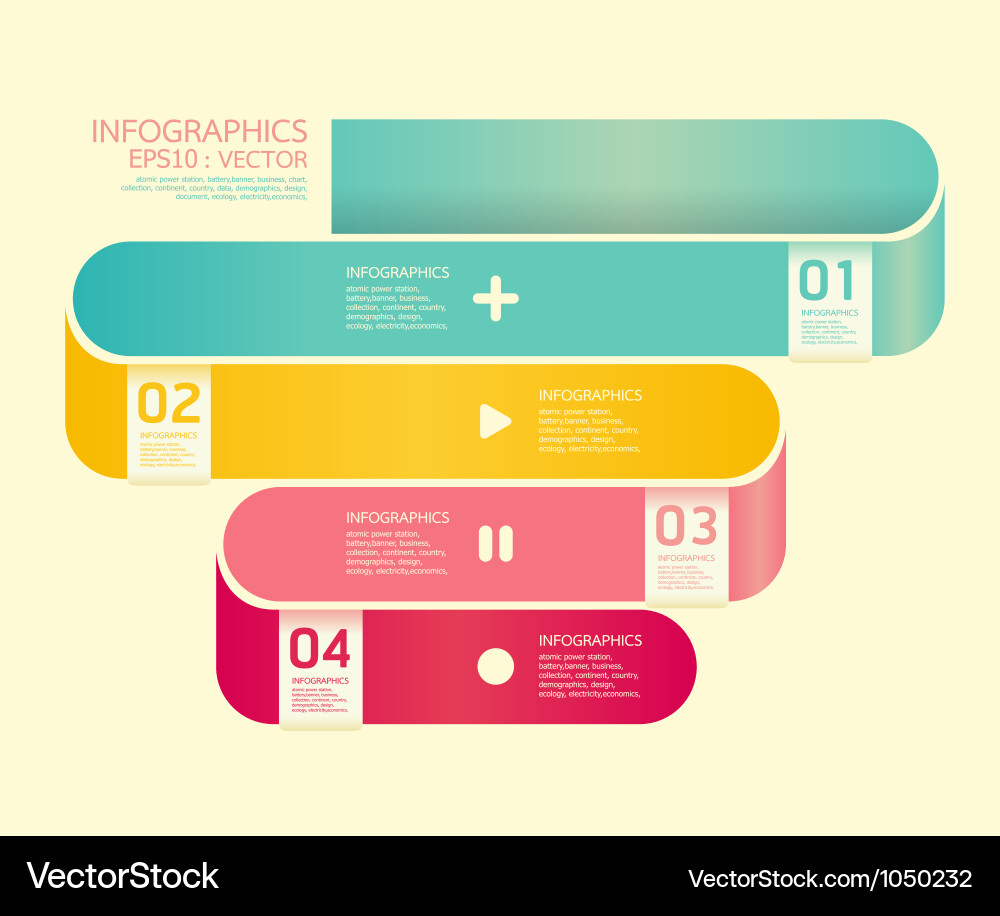 Modern Curve Soft Color Layout vector image