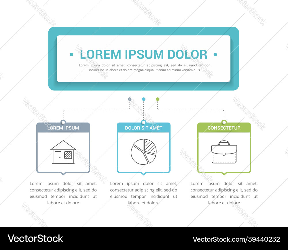 Process Flowchart Template Vector Image
