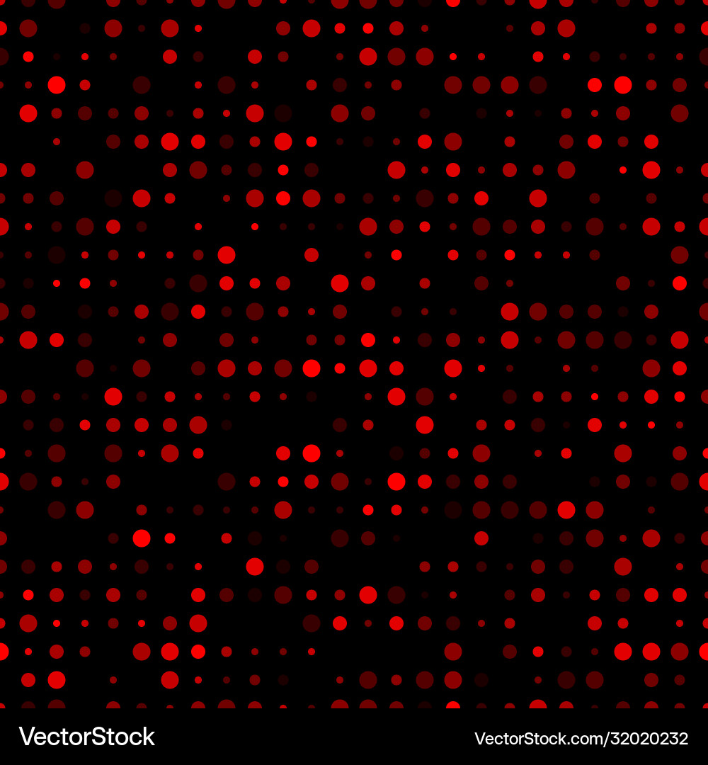 Seamless pattern colored chaotic circles abstract vector image