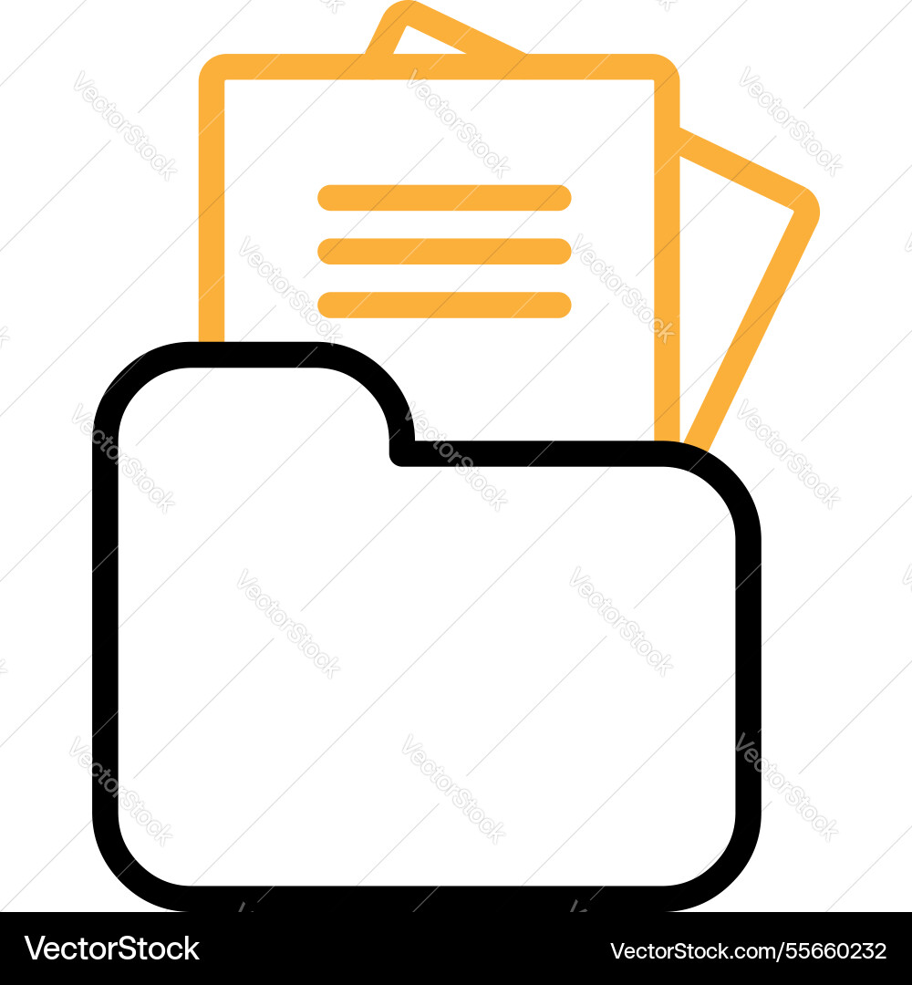Two color floder groups tools graphics design icon vector image