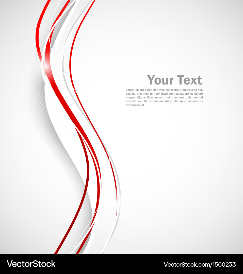 Dynamic Red Line Background vector image