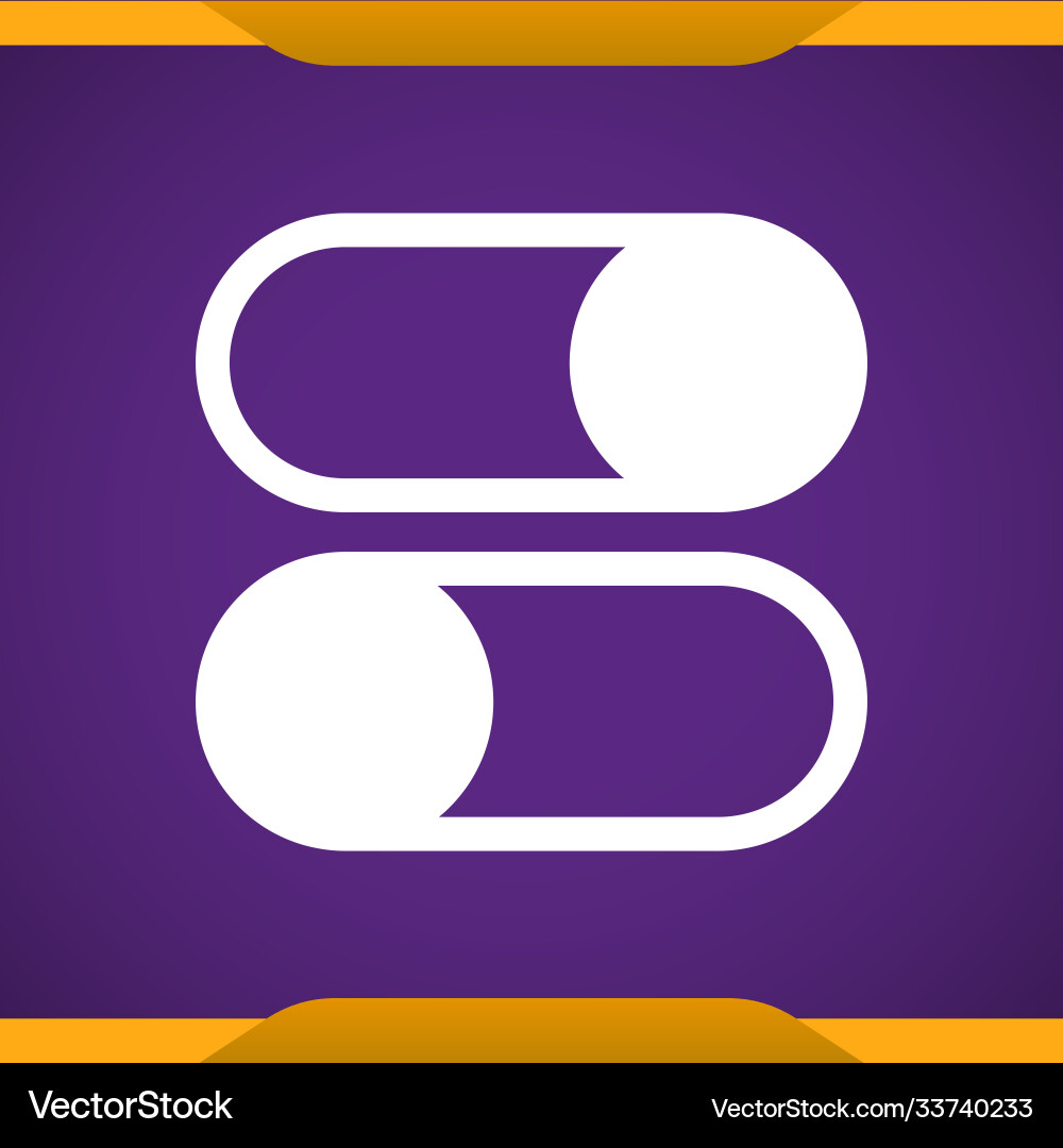 Slider icon for web and mobile vector image