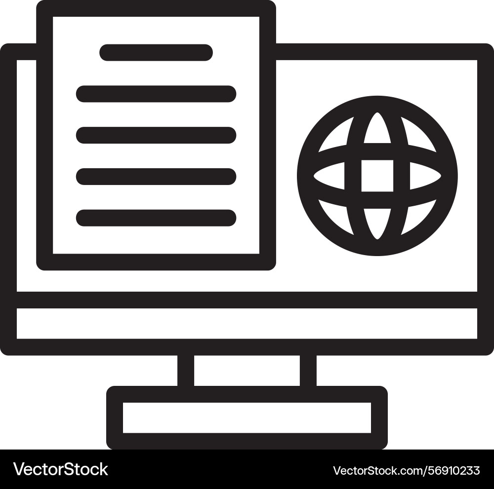 Study swift linear style icon design Vector Image
