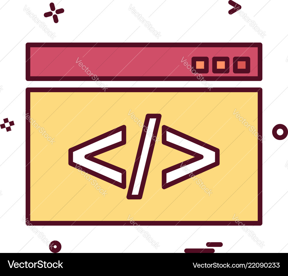 Web layout icon design Web layout icon design vector image