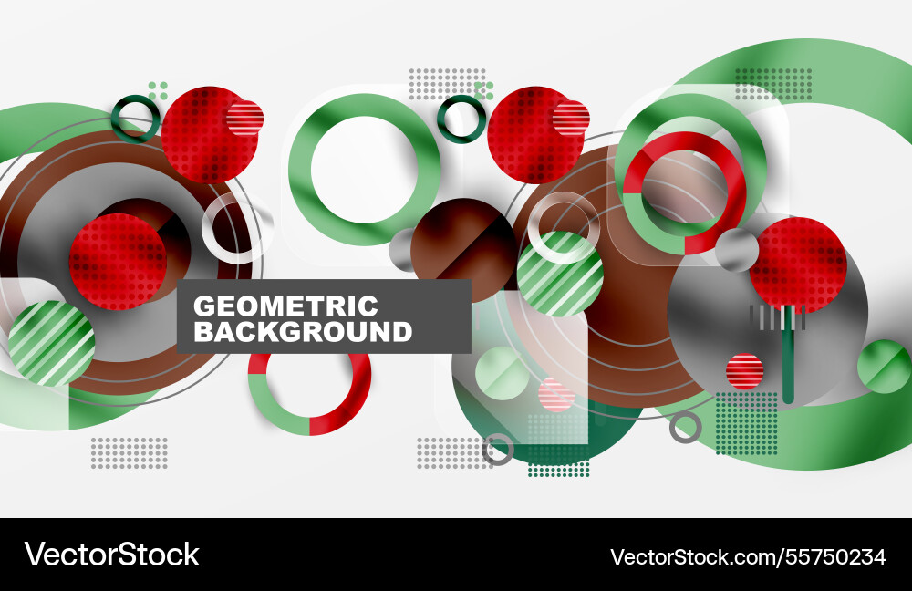 Abstract geometric background with overlapping Vector Image