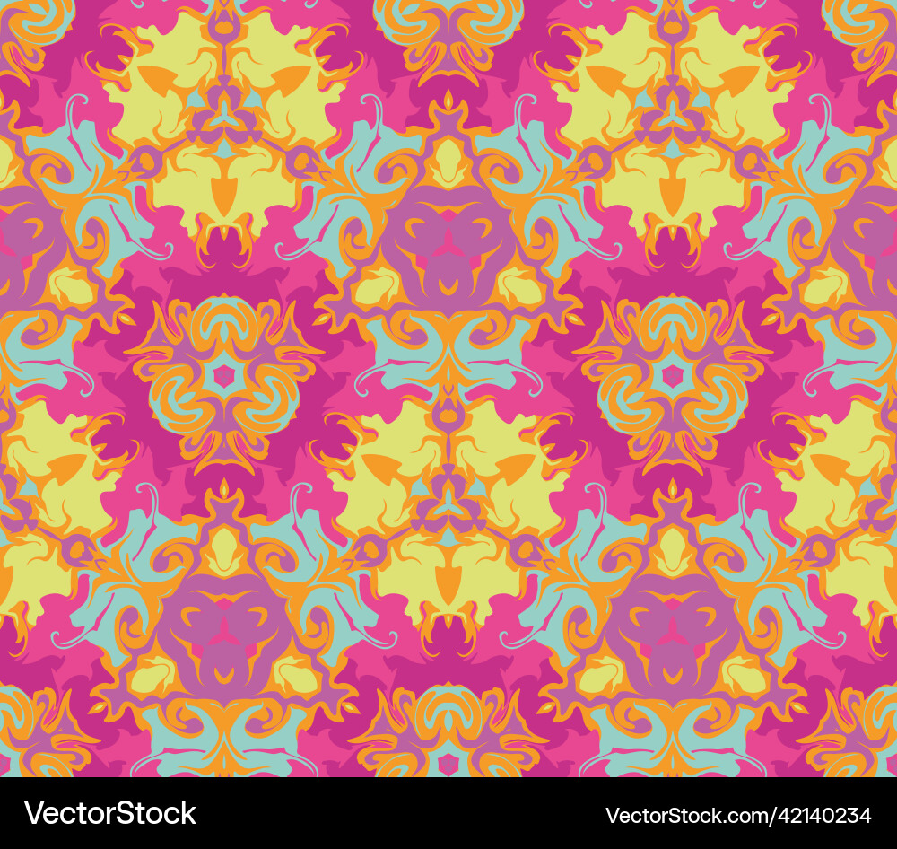 Abstract mosaic seamless pattern with kaleidoscope Abstract mosaic seamless pattern with kaleidoscope Vector Image