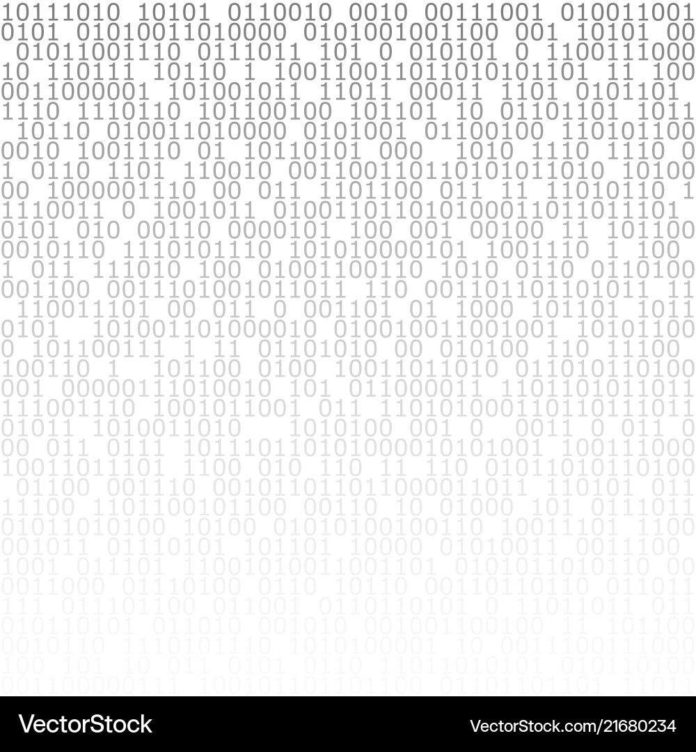 Black and white digital matrix background binary Black and white digital matrix background binary vector image