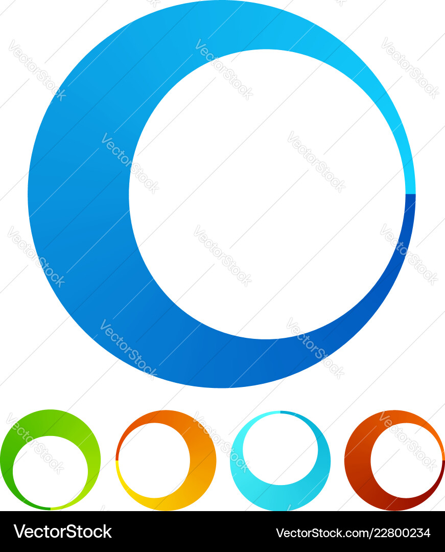 Circular round design elements preloader buffers Circular round design elements preloader buffers vector image