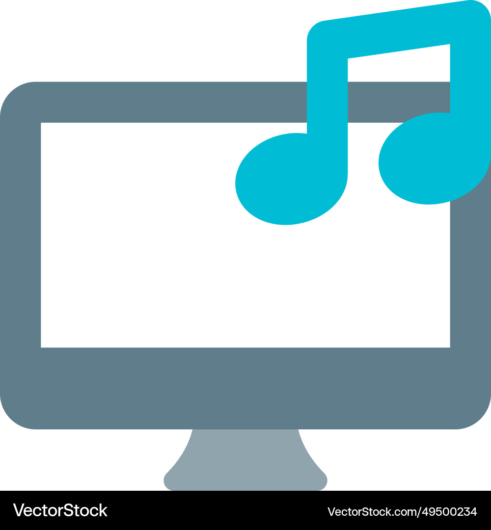 Digital audio feature installed in system Vector Image