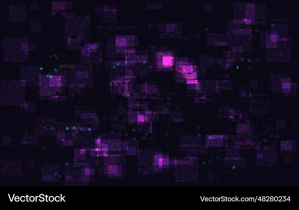 Glitch overlay effect pixel noise texture Glitch overlay effect pixel noise texture vector image