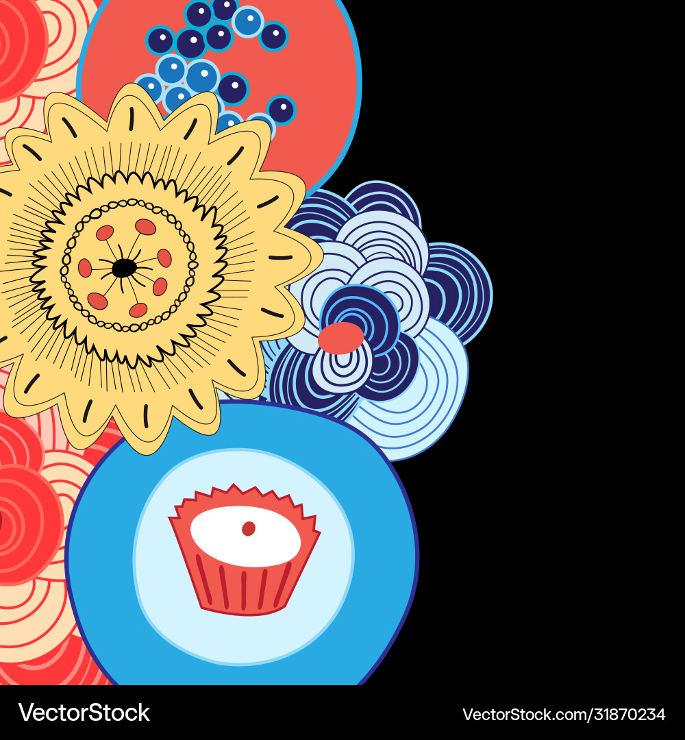 Graphic circular pattern Graphic circular pattern vector image