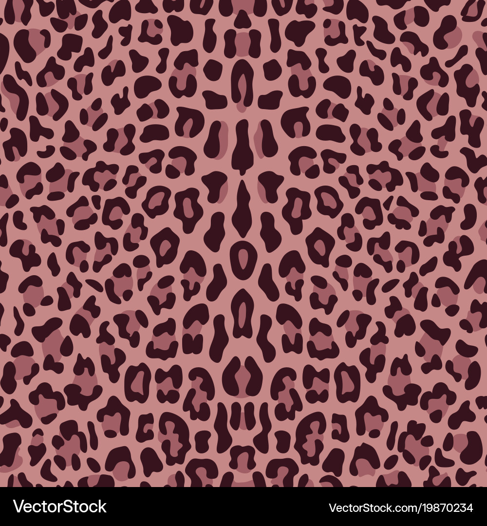 Leopard seamless pattern vector image