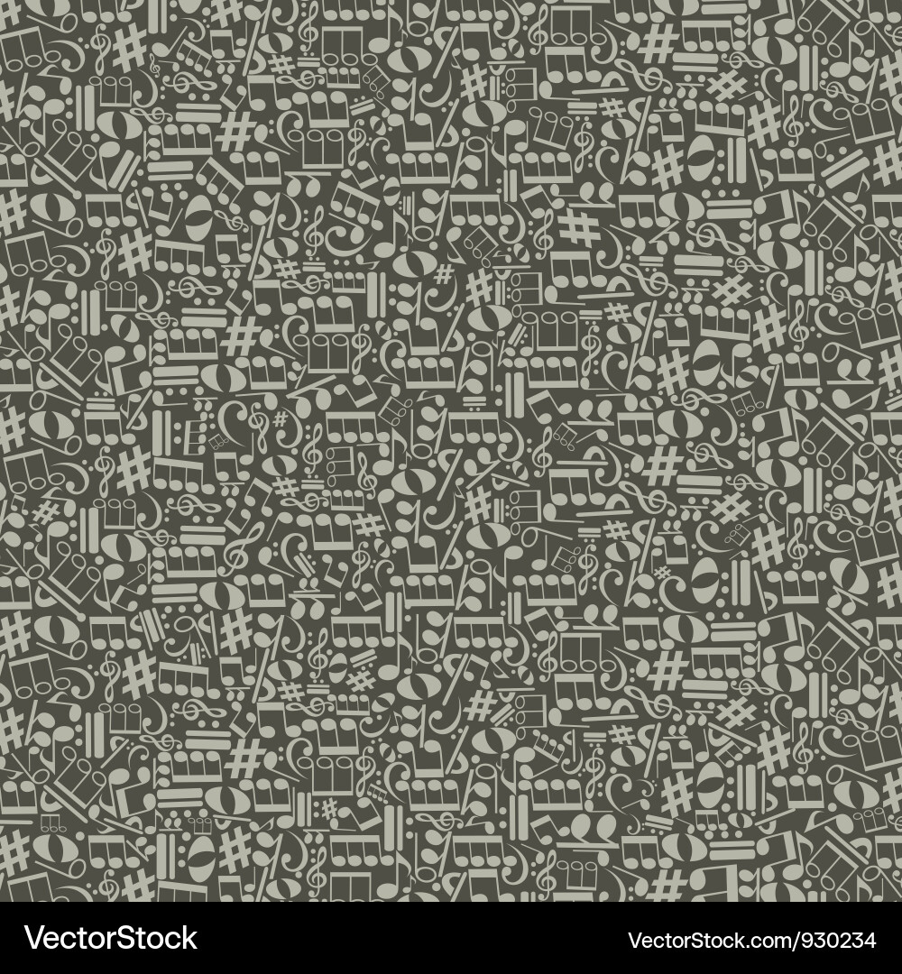 Musical Notes Pattern vector image