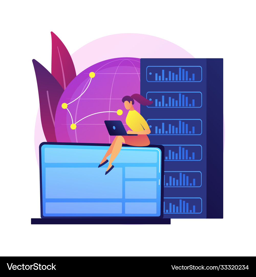 Proxy server abstract concept vector image