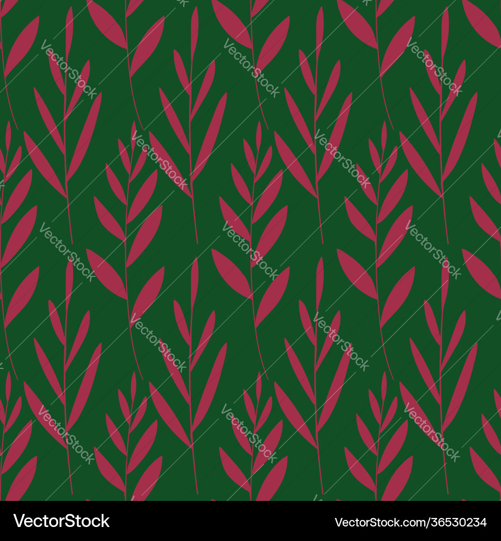 Rustic seamless pattern with leaves Rustic seamless pattern with leaves vector image