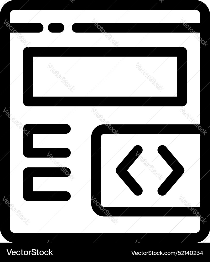 Web developer creating website layout using Web developer creating website layout using vector image