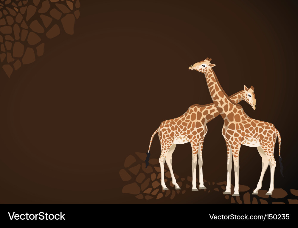 Giraffe Pattern Background vector image