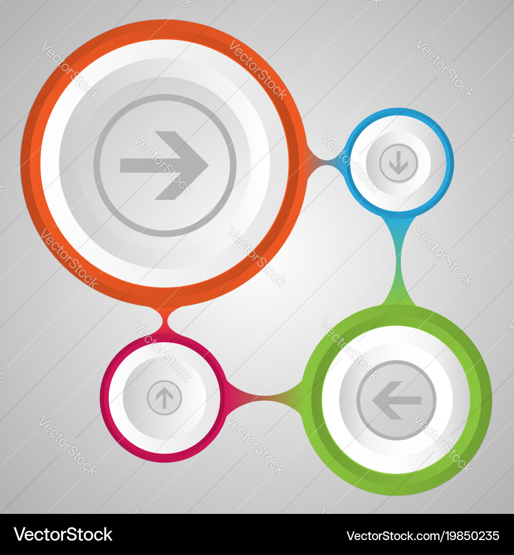 Modern Circular Data Set Vector Image