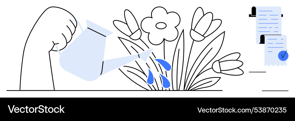 Nurturing growth with proper documentation vector image