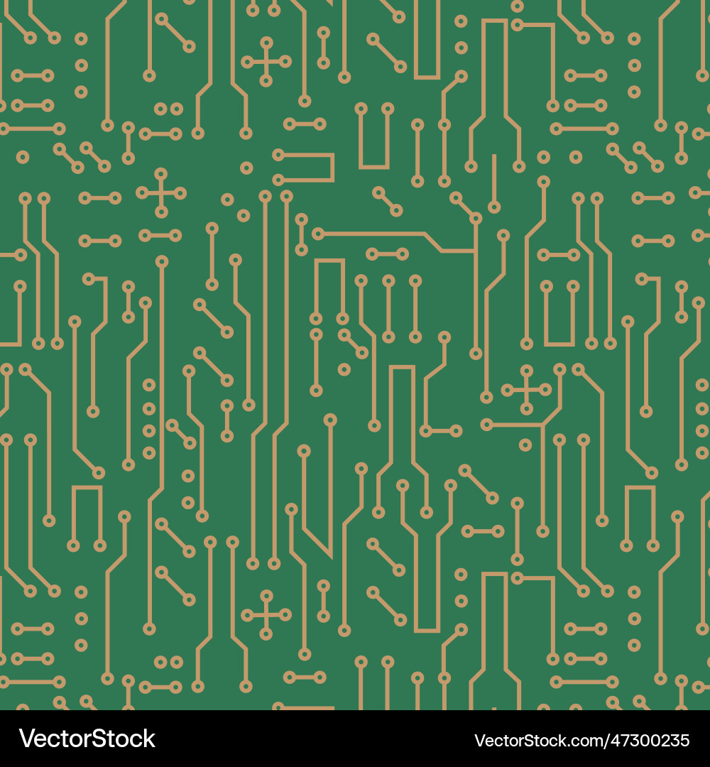 Retro micro sxema pattern background Vector Image