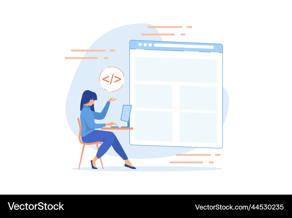 Spa web page development trend app inside vector image