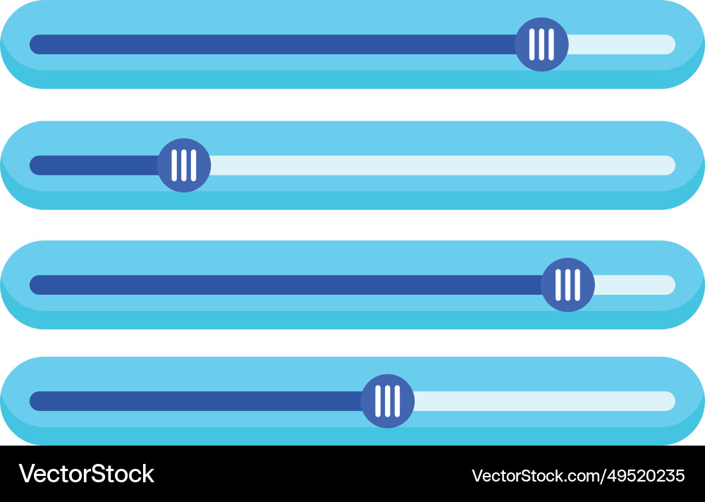 Ui ux element equalizer vector image
